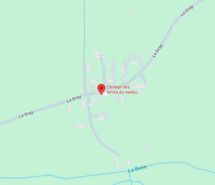 Elevage Terres du Médoc : plan, accès Le Drap et La Berle